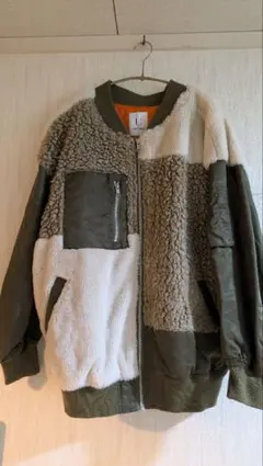 U by SPICK＆SPANフェイクファーパッチワークブルゾン