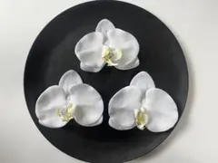 胡蝶蘭の造花髪飾り3点セットl結婚式 和装 前撮り 卒業式 色打掛 袴