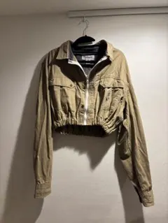 Carhartt 韓国古着　古着リメイク　カーキ クロップドジャケット XLのサムネイル