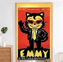 【のれん】TEMMYE ロックンロールキャット (特大)