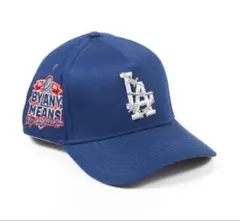 新品未使用keep out fake love ドジャースキャップ青