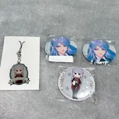 にじさんじ スクラッチ第六弾 弦月藤士郎 メタルチャーム&缶バッジセット