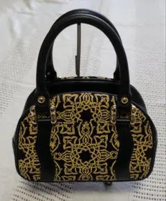 極美品】印傳屋 キナート ハンドバッグ ワンハンドル ゴールド 金具 