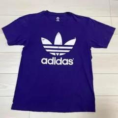 adidas Originals トレフォイルロゴ Tシャツ パープル L