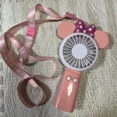 ハンディファン　ライト付き　ミニーマウス　ディズニー