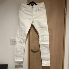 H&M スキニーフィット ホワイトジーンズ 27