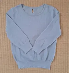 UNTITLED サマーニット　ブルーグレー　XSサイズのサムネイル