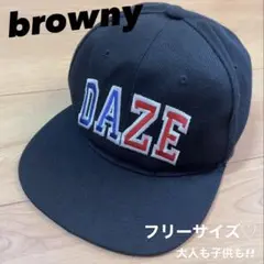 browny キャップ 帽子 フリーサイズ.•♬黒色 メンズ レディース 子供のサムネイル