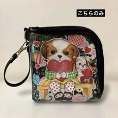 わんこ　ビニールぶら下げポーチ　大きめマチ付き　あんこ　コヤンイサムチョン