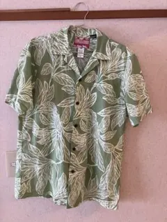 RJC アロハシャツ Mサイズ グリーン葉柄
