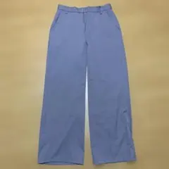 グレー ワイドパンツ バックポケット付き