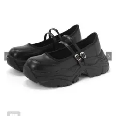 厚底ダブルストラップシューズ［ci525］