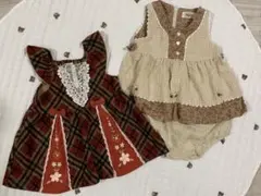 souris ワンピース　ジャンパースカート　80