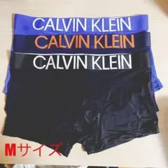 ボクサーパンツ　3枚セット　カルバンクライン　ビッグロゴ　Mサイズ　ブラック
