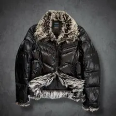 00s archive fur down jacket y2k お兄系 パンク