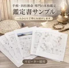 四柱推命鑑定　手相占い　霊視　【リピーター様・相談一件】