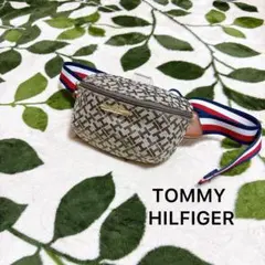 美品 トミーヒルフィガー モノグラム ウエストバッグ ボディバッグ ユニセックス