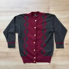 CHANEL カシミア100%ニット　アーガイル ココマーク サイズMのサムネイル