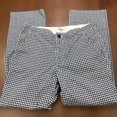 Harriss PARIS ギンガムチェック サブリナパンツ 34サイズのサムネイル