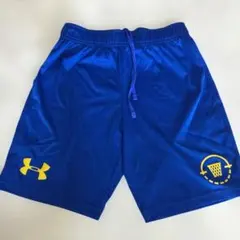 UNDER ARMOUR バスケットボールパンツ ブルー　バスパン　サッカーのサムネイル