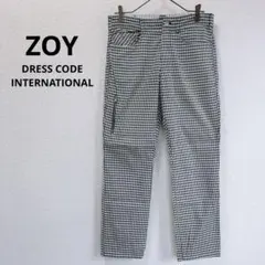 ☆ストレッチ☆ゾーイ ゴルフパンツ チェック シンプル モノトーン 76のサムネイル