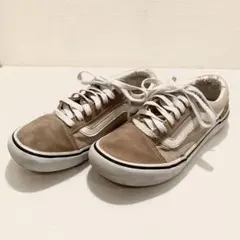 VANS バンズ　OLD SKOOL スエード×キャンバス ベージュ　23.5㎝