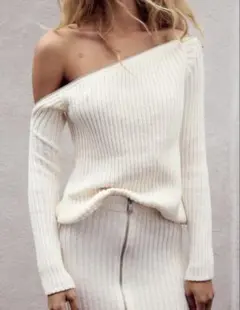 ZARA ワンショルニット