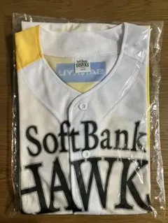 SoftBank Hawks レプリカユニフォーム Lサイズ ホワイト/イエロー
