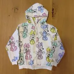 ZARAkids ザラキッズ ディズニー ミニーマウス 総柄 パーカースウェット