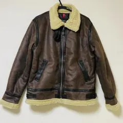 【美品】アルファインダストリーズ フライトジャケット　b3 ボア　ブラウン　XL 完売 ALPHA INDUSTRIES ブラウン B-3 XL ムートン フライトジャケット