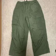 カーゴパンツ オリーブ ワイドシルエット