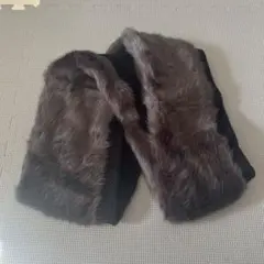 グレー ファー マフラー