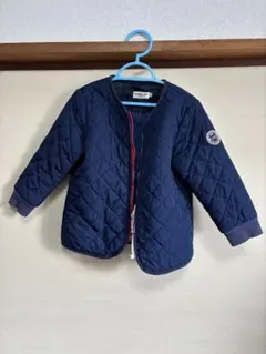 Hot Biscuits ネイビー キルティングジャケット 100