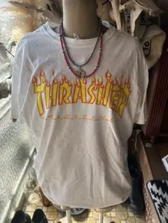 THRASHER フレイムロゴ Tシャツ Lサイズ