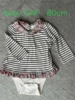 baby GAP ストライプロンパース 80cm