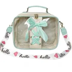 【ラスト1点・閉店SALE】痛バッグ 推し活 ショルダーバッグ 緑色×白色