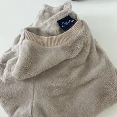 ベージュ フリース トレーナー バルーン袖