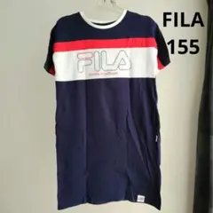 FILA 半袖ワンピース ネイビー 紺色 150 160のサムネイル