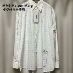 【タグ付き新品】MM6 Maison Margiela 長袖シャツ ドット柄のサムネイル