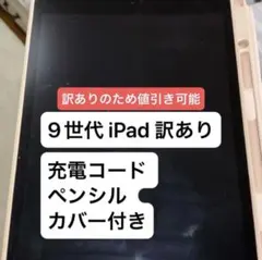 Apple 第9世代 iPad 64GB ペンシル、カバー 充電コード付き