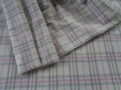 広幅３ｍ☆起毛ツイルチェック☆播州織　生地　母の洋裁