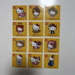 ハローキティ ステッカー 12枚コンプセット ヤマト運輸 50th 記念品