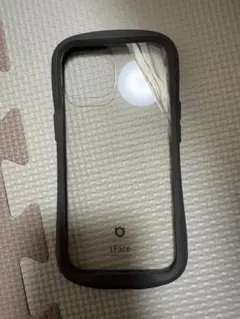 iFace クリアハードケース　iPhone15 グレー