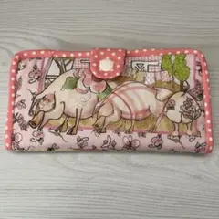 ロラライハリス　豚と花柄のマルチケース