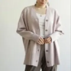 【新品完売】FASHFREN 人気のオーバーサイズカーディガン人気のくすみピンク