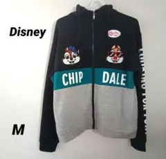 『Disney』ディズニー　チップとデール ジップパーカー　M　レディース