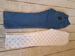デニムと水玉パンツ 100cm