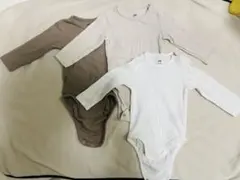 H&M オーガニックコットン 長袖シャツ肌着 3点セット
