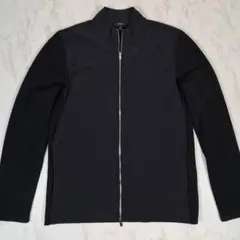 未使用級 Theory 異素材 切替 ナイロン ニット ジップ ブルゾン