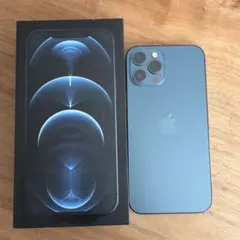 iPhone 12 pro max 256GB パシフィックブルー　箱　充電器